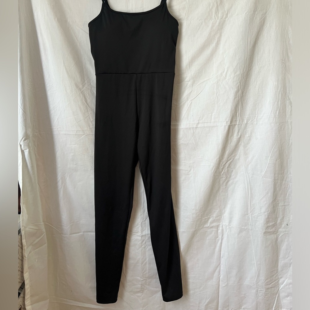 black spandex bodysuit / jumpsuit